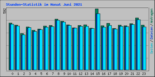 Stunden-Statistik im Monat Juni 2021